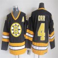 Boston Bruins #4 Bobby Orr black CCM hockey jersey