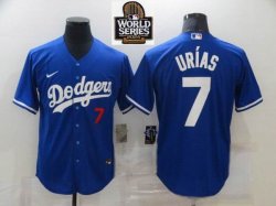 Nike Los Angeles Dodgers #7 Julio Urias Blue majestic baseball jerseys