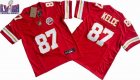 Youth Kansas City 87# Travis Kelce red Nike Vapor F.U.S.E. Limited Jersey