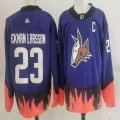 Adidas Arizona Coyotes #23 Oliver Ekman-Larsson Purple 2020-21 Reverse Retro Alternate NHL Jersey-PD