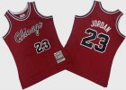 Chicago Bulls #23 Michael Jordan red Thorwback NBA jerseys big tall size 01