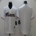 Nike Florida Marlins blank white majestic baseball jersey-BD