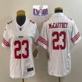 Youth Nike San Francisco 49ers #23 Christian McCaffrey white Nike Vapor F.U.S.E. Limited Jerseys