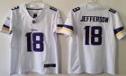 Youth Minnesota Vikings #18 Justin Jefferson Nike white Alternate Vapor F.U.S.E. Limited Jersey 01