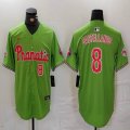 Nike Philadelphia Phillies Nick Castellanos green majestic baseball jerseys Joint name-BD 01