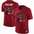 Custom Alabama Crimson Tide #19 Reggie Ragland Red College Color Rush Limited Jerseys