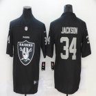 Nike Oakland Raiders #34 Bo Jackson black fashion Color Rush Limited Jersey-BD