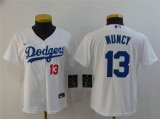 Youth Nike Los Angeles Dodgers #13 Max Muncy white majestic baseball jerseys