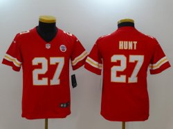 Youth Nike Kansas City Chiefs #27 Kareem Hunt red Color Rush Limited Jerseys