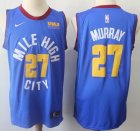 Nike Denver Nuggets #27 Jamal Murray blue nba Jerseys-S8