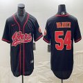 Nike San Francisco 49ers #54 Fred Warner black baseball jerseys Joint name-BD