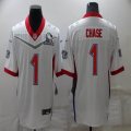 Nike Cincinnati Bengals #1 Ja'Marr Chase white 2022 All-Star NFL Jersey