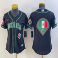 Women 2023 World Cup Mexico blank black majestic MLB baseball Jerseys-BD 23