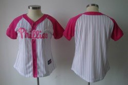 Philadephia Phillis blank white fashion women MLB jersey