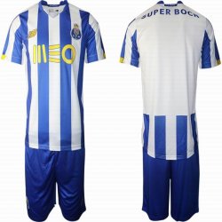 2020-2021 Porto club white blue soccer jersey home