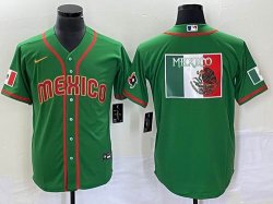 2023 World Cup Mexico blank green majestic baseball jerseys 37