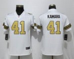 Women New Orleans Saints #41 Alvin Kamara Nike white Color Rush Limited Jersey(2)