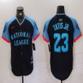 National League #23 Fernando Tatis Jr. Nike Navy 2024 MLB All-Star Game Limited Player Jersey