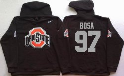 Ohio State Buckeyes Black #97 BOSA NCAA Hooded Sweatshirt