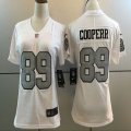 Women Nike Oakland Raiders 89 Cooper Navy White Color Rush Limited Jersey