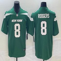 Nike New York Jets #8 Aaron Rodgers Green Color Rush Limited Jersey-BD