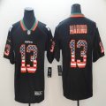 Nike Miami Dolphins #13 Dan Marino black usa flag Color Rush Limited Jersey-BD