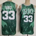 Boston Celtics #33 Larry Bird throwback green nba basketball jersey -CY