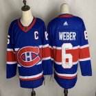 Adidas Montreal Canadiens #6 Shea Weber Blue NHL Jerseys-FH