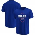 Buffalo Bills Majestic Maximized Crew Neck T-Shirt â€“ Royal