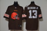 Cleveland Browns #13 Odell Beckham Jr Brown Nike Color Rush Limited Jersey-WL