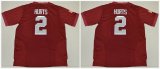 2016 Alabama Crimson Tide Jalen Hurts 2 College Football Pro Combat Jersey - Crimson