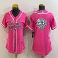 Women Nike New Orleans Saints blank pink baseball jerseys Joint name-BD 01