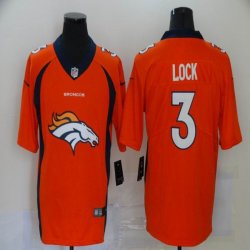 Nike Broncos #3 Drew Lock orange Fashion Color Rush Limited Jersey-BD