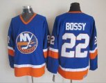 New York Islanders 22 Mike Bossy Blue CCM Hockey Jerseys