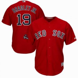 2018 World Series Boston Red Sox #19 Jackie Bradley Jr. red kid majestic baseball Jersey