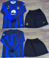 2023-2024 Inter Milan club blue long soccer jerseys home