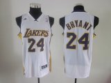 adidas Los Angeles Lakers #24 Kobe Bryant white Revolution 30 blue Swingman Jersey