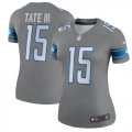 Women Detroit Lions #15 Tate III Nike gray Color Rush Limited Jersey