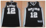 San Antonio Spurs #12 LaMarcus Aldridge black NBA Basketball Jerseys