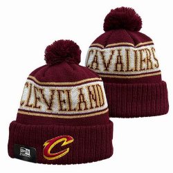 2024 Cleveland Cavaliers red white yellow NBA Sports Cuffed Knit Hats 02