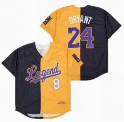 LEGEND MAMBA YELLOW BLACK BRYANT 8-24 SPLIT JERSEY