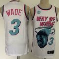 Nike Miami Heat #3 Dwyane Wade white nba basketball Jerseys-LD