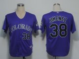 Colorado Rockies 38 JIMENEZ purple MLB jerseys