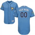 Custom Tampa Bay Rays blue Flexbase Authentic Collection Jersey