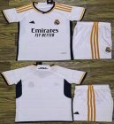 2023-2024 Real Madrid club white kid soccer jerseys home