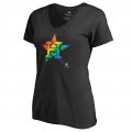 Women's Houston Astros Fanatics Branded Pride Black T-Shirt