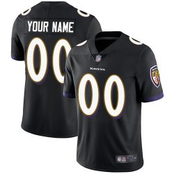 Customized Ravens black nike Color Rush Limited Jersey