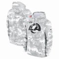 Los Angeles Rams Nike Arctic Camo 2024 Salute to Service Club Fleece Pullover Hoodie