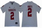 Oklahoma Sooners #2 Jalen Hurts white College Football Jersey-GLT