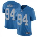 Detroit Lions #94 Ziggy Ansah Nike blue Color Rush Limited Jersey(1)